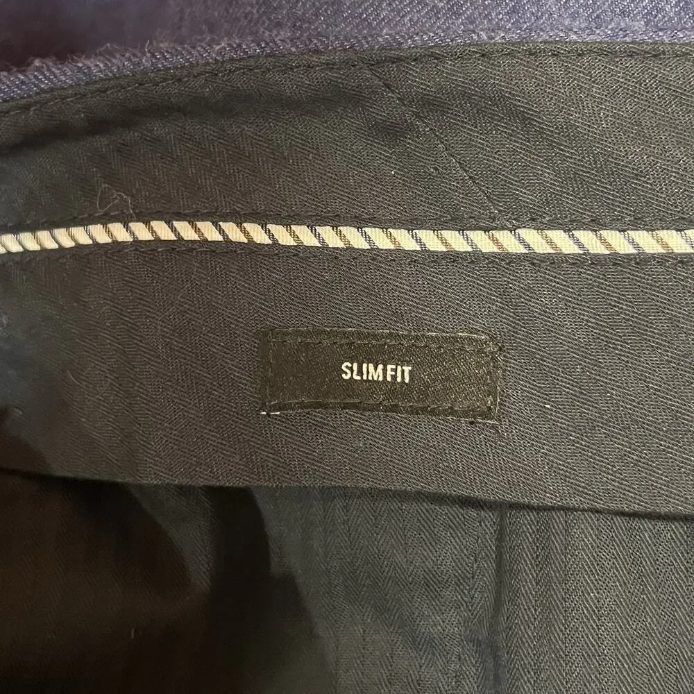 Bonobos Pants Mens 29x34 Blue Jetsetter Wool Stretch Slim Fit Trouser Marzotto